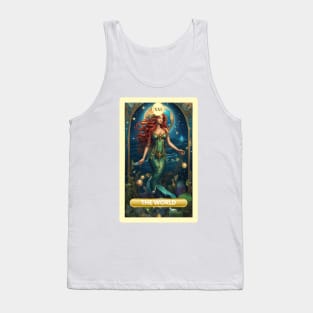 The World Card From the Light Mermaid Tarot Deck. Tank Top